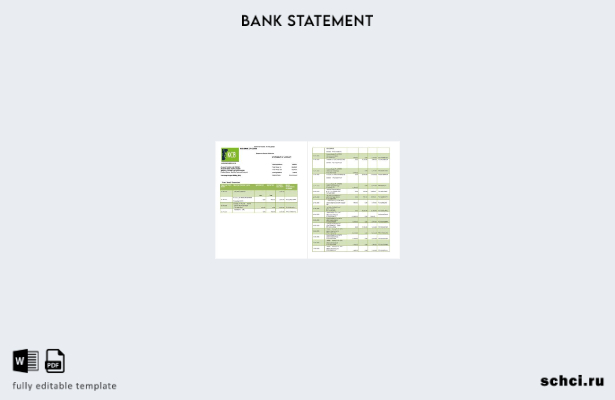 цифровая загрузка шаблона страниц словесной выписки по счету банка Кении KCB